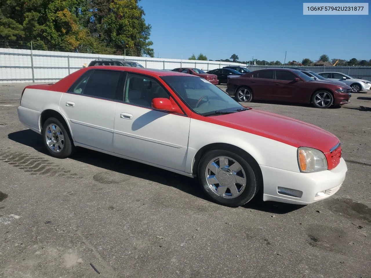 2002 Cadillac Deville Dts VIN: 1G6KF57942U231877 Lot: 76724554