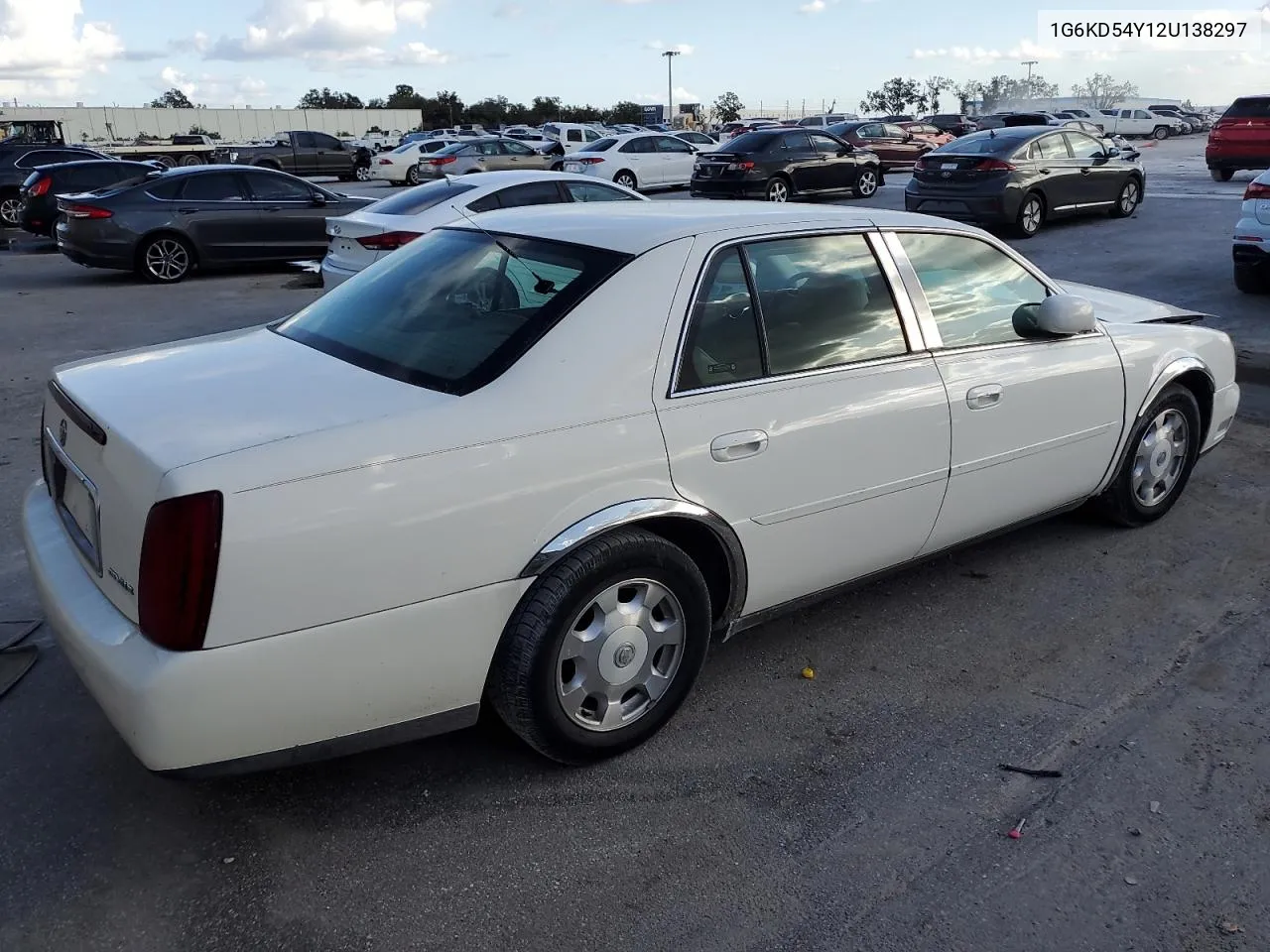 2002 Cadillac Deville VIN: 1G6KD54Y12U138297 Lot: 77174894