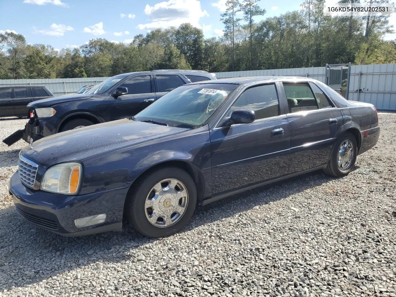 2002 Cadillac Deville VIN: 1G6KD54Y82U202531 Lot: 77361814