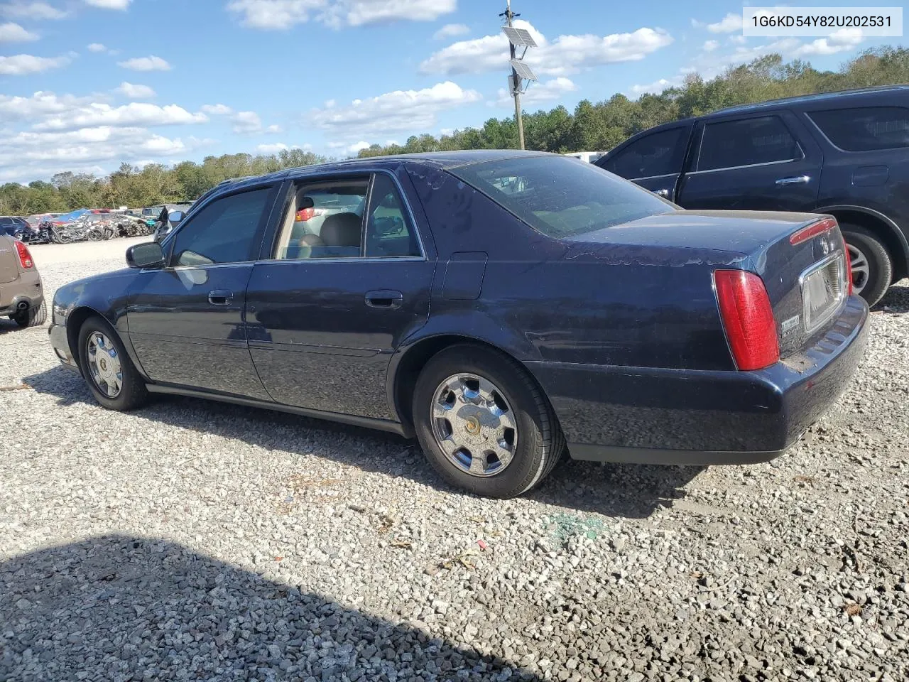 2002 Cadillac Deville VIN: 1G6KD54Y82U202531 Lot: 77361814