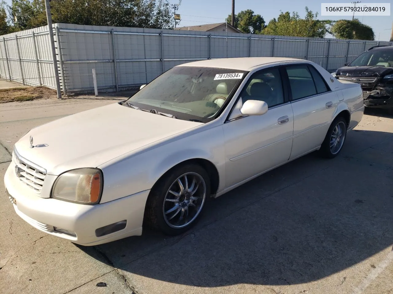 2002 Cadillac Deville Dts VIN: 1G6KF57932U284019 Lot: 78139534