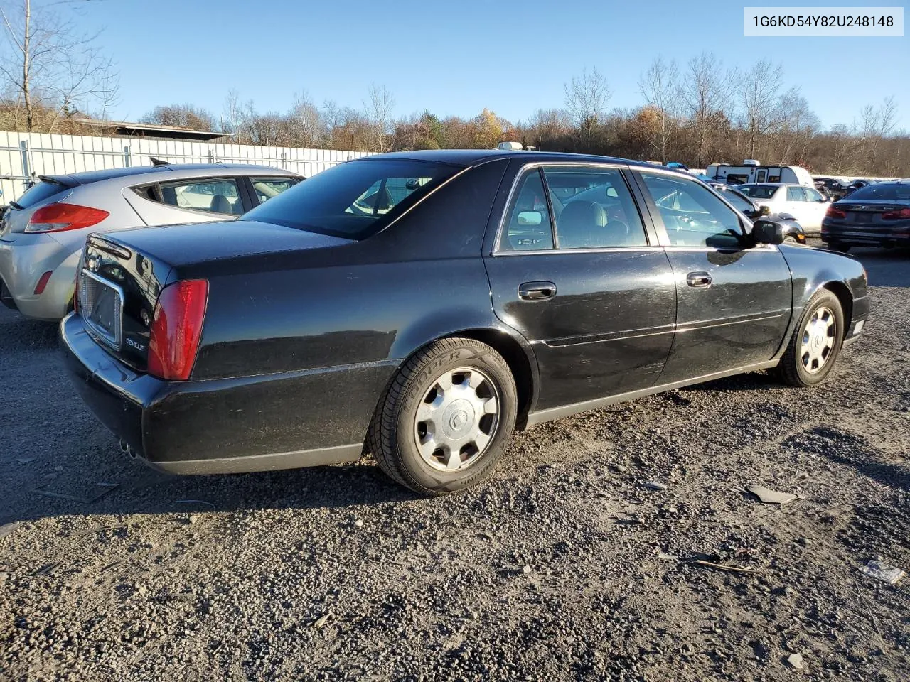 2002 Cadillac Deville VIN: 1G6KD54Y82U248148 Lot: 81075084