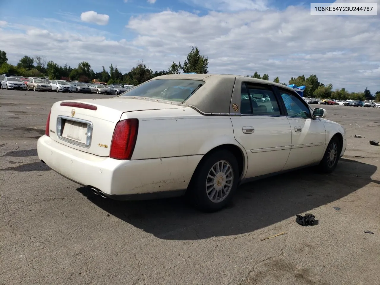 2003 Cadillac Deville Dhs VIN: 1G6KE54Y23U244787 Lot: 64168994