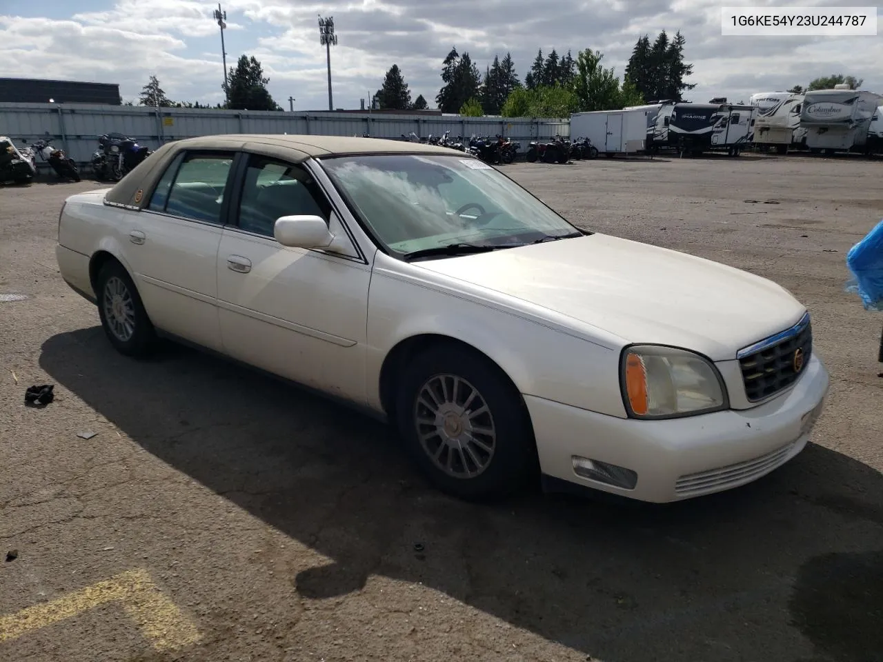 2003 Cadillac Deville Dhs VIN: 1G6KE54Y23U244787 Lot: 64168994