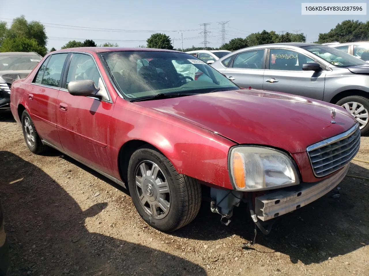 2003 Cadillac Deville VIN: 1G6KD54Y83U287596 Lot: 68251634