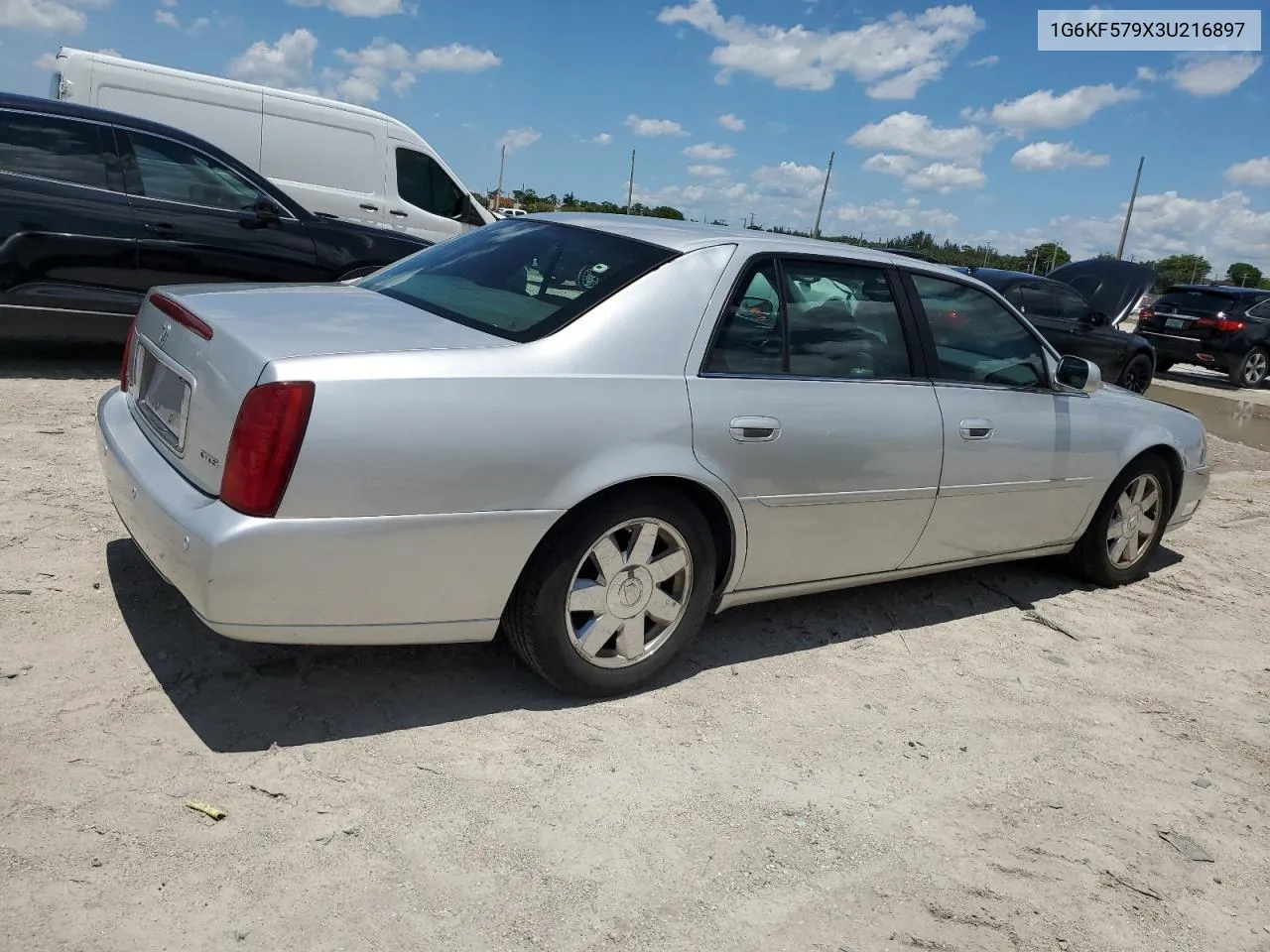 2003 Cadillac Deville Dts VIN: 1G6KF579X3U216897 Lot: 70422014