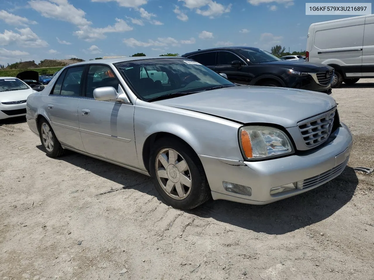 2003 Cadillac Deville Dts VIN: 1G6KF579X3U216897 Lot: 70422014