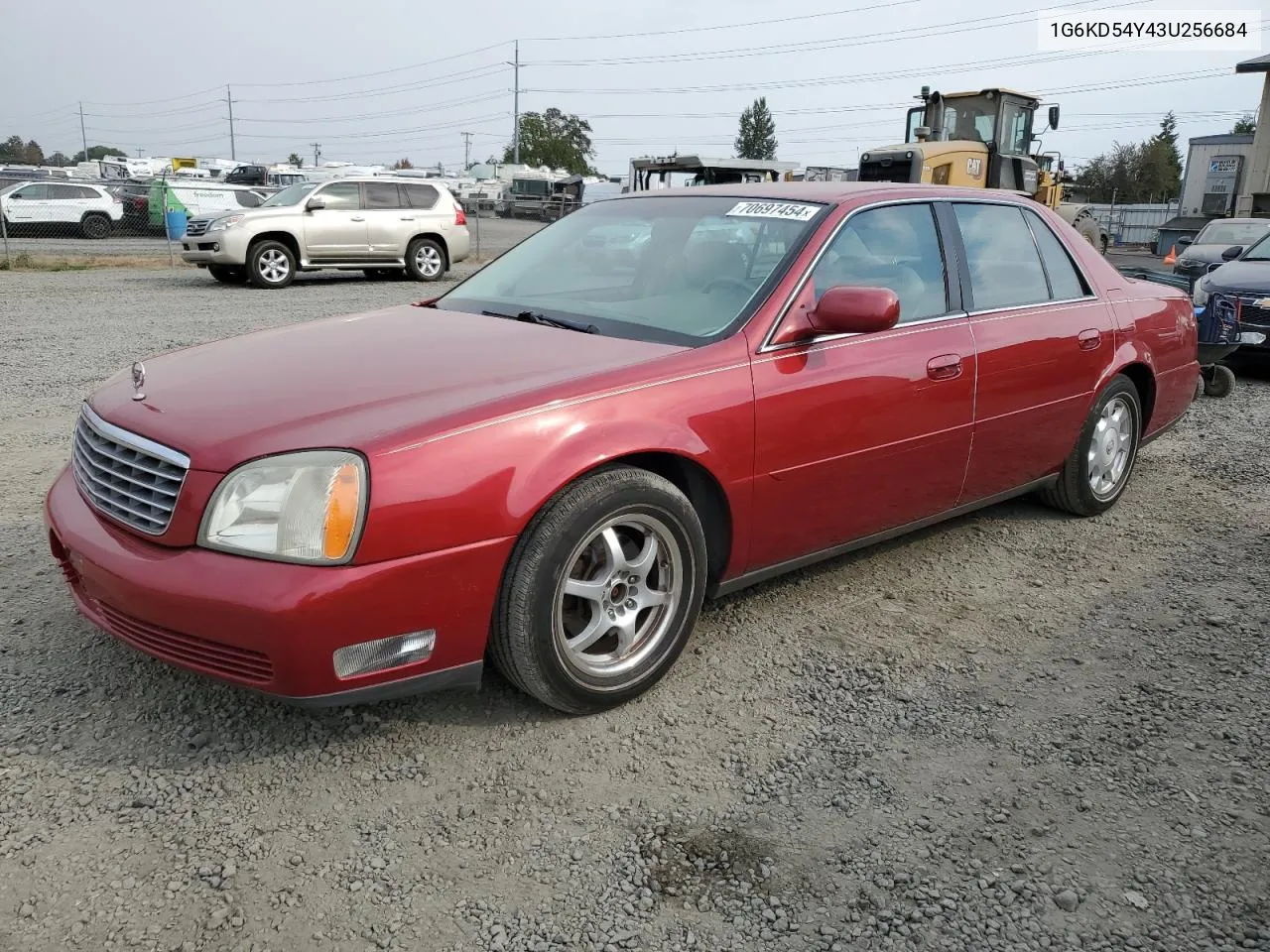 2003 Cadillac Deville VIN: 1G6KD54Y43U256684 Lot: 70697454