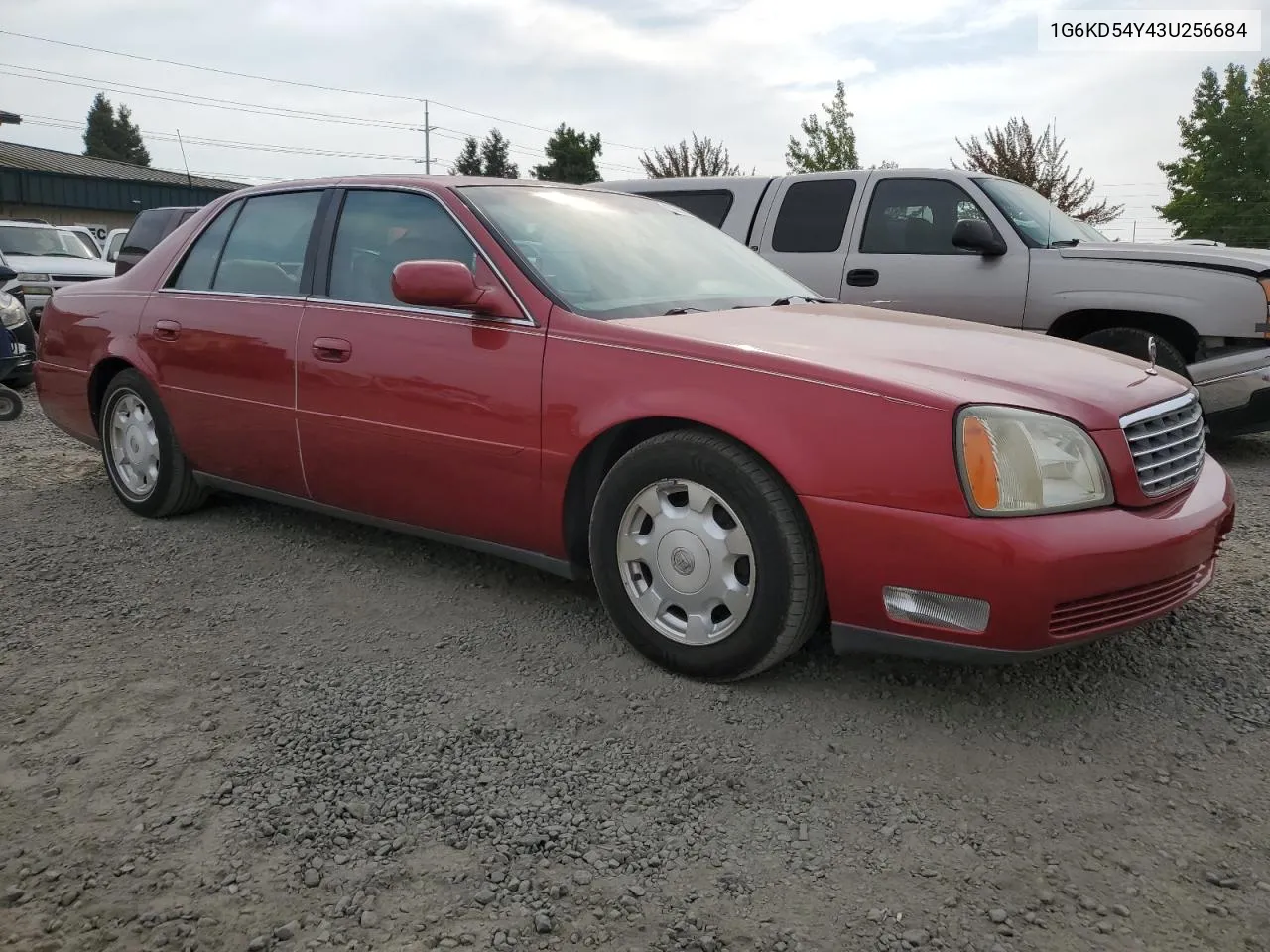 2003 Cadillac Deville VIN: 1G6KD54Y43U256684 Lot: 70697454