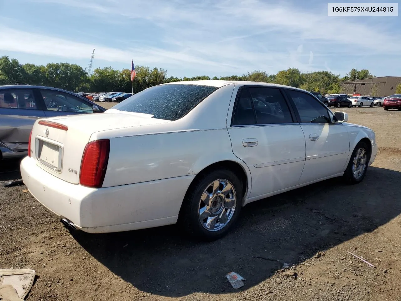 2004 Cadillac Deville Dts VIN: 1G6KF579X4U244815 Lot: 70540514