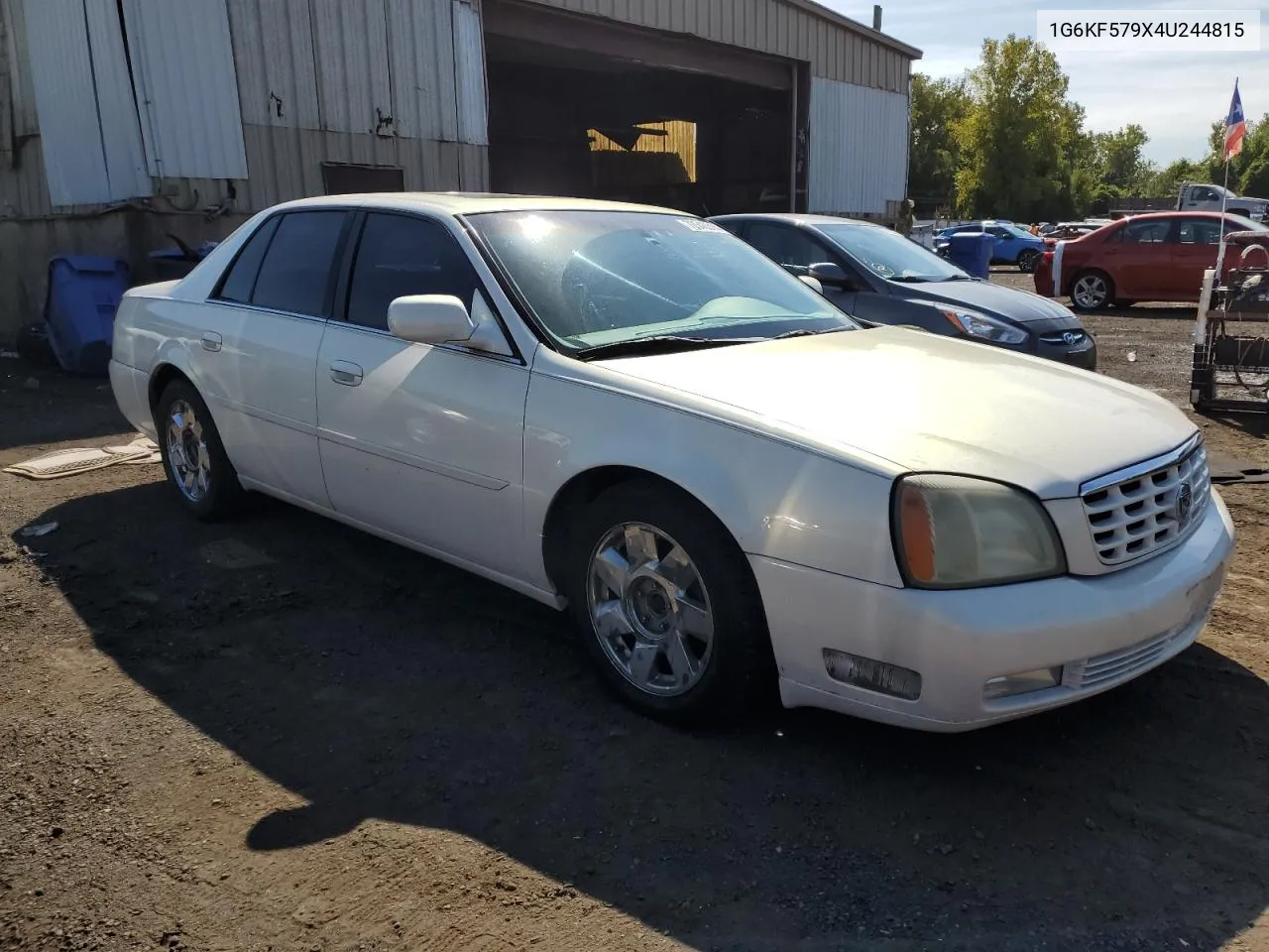 2004 Cadillac Deville Dts VIN: 1G6KF579X4U244815 Lot: 70540514