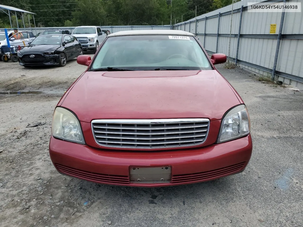 2004 Cadillac Deville VIN: 1G6KD54Y54U146938 Lot: 70971374