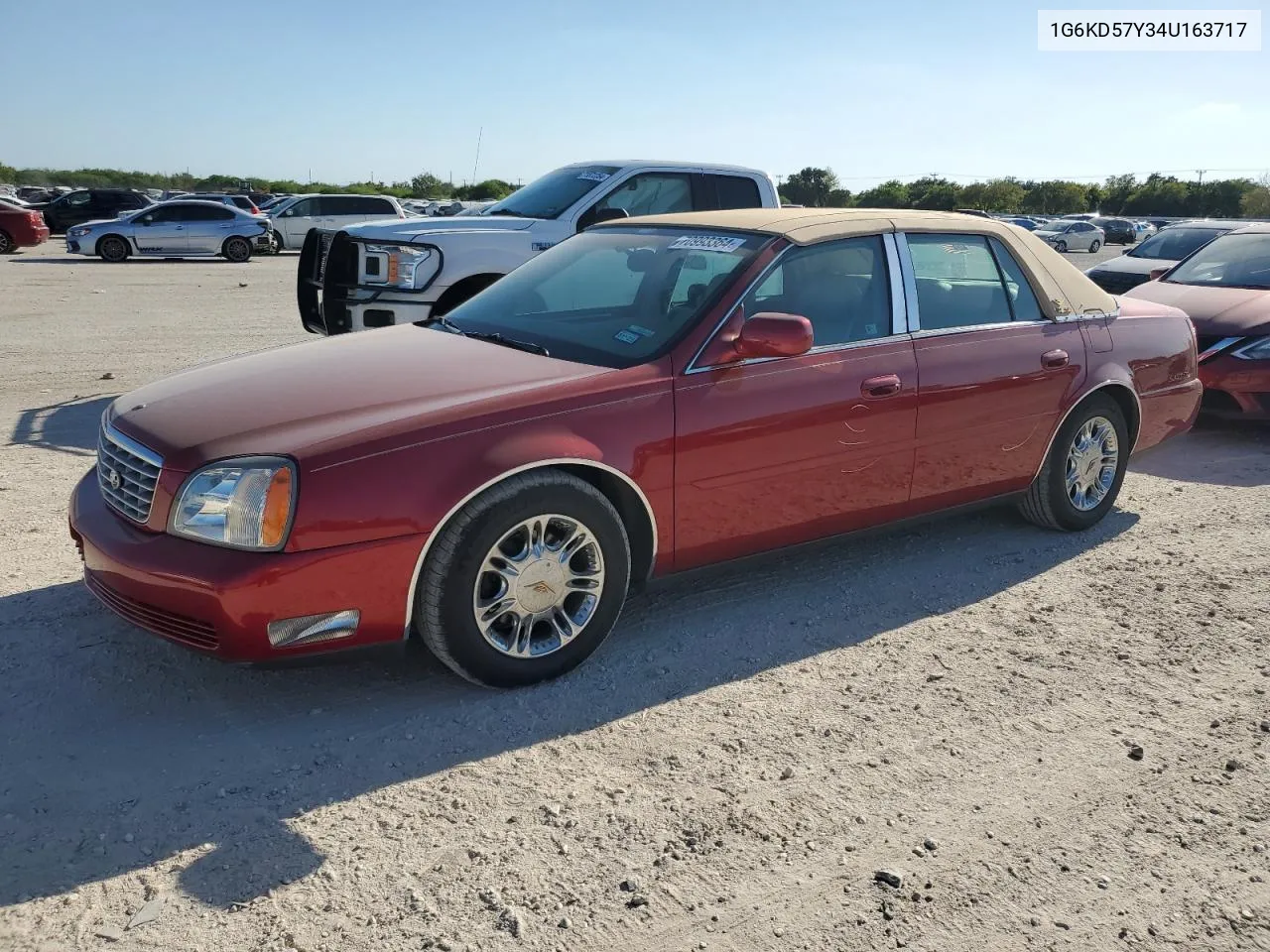 2004 Cadillac Deville VIN: 1G6KD57Y34U163717 Lot: 70993364