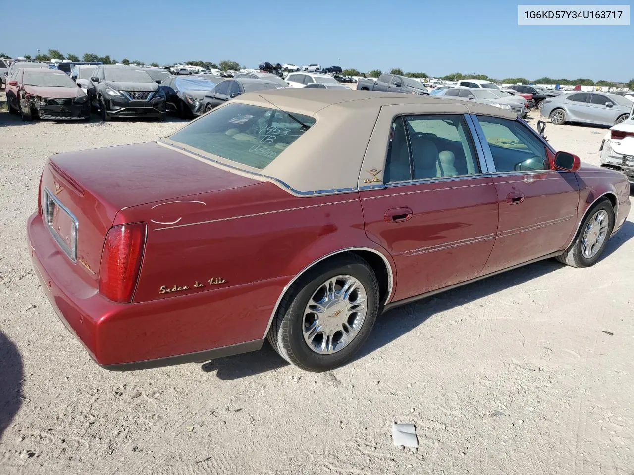 2004 Cadillac Deville VIN: 1G6KD57Y34U163717 Lot: 70993364