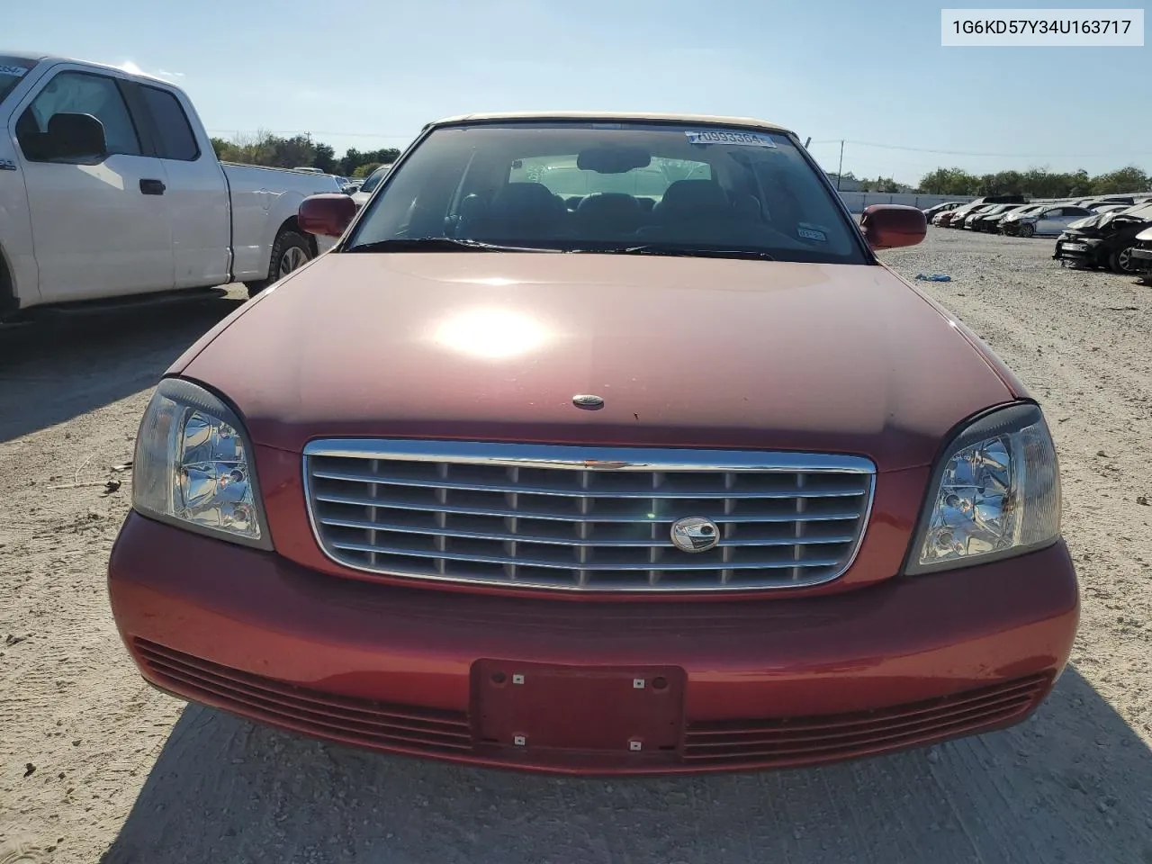 2004 Cadillac Deville VIN: 1G6KD57Y34U163717 Lot: 70993364