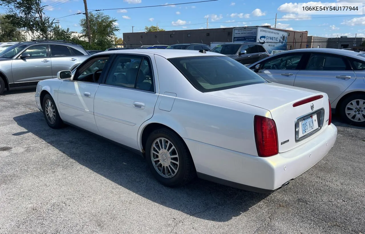 2004 Cadillac Deville Dhs VIN: 1G6KE54Y54U177944 Lot: 74019704