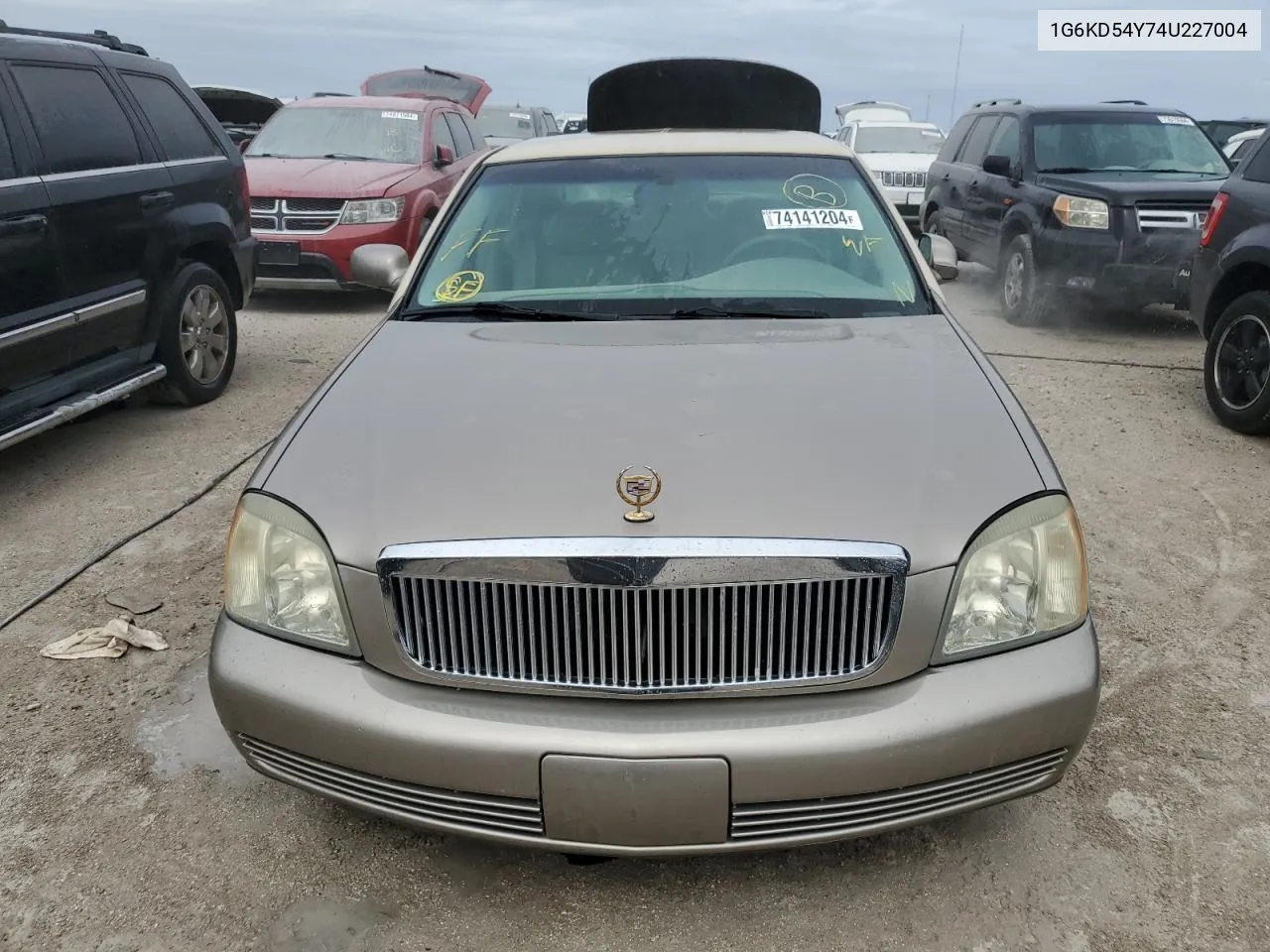 2004 Cadillac Deville VIN: 1G6KD54Y74U227004 Lot: 74141204