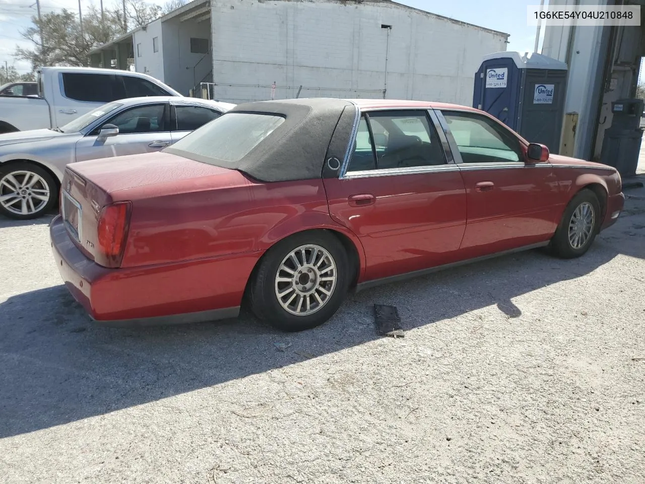 2004 Cadillac Deville Dhs VIN: 1G6KE54Y04U210848 Lot: 75072294