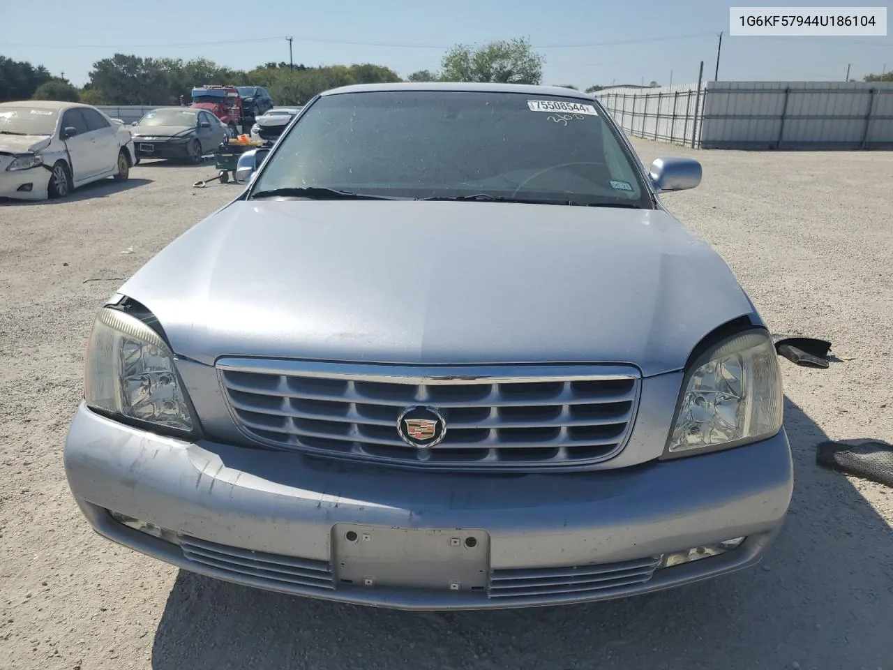 2004 Cadillac Deville Dts VIN: 1G6KF57944U186104 Lot: 75508544