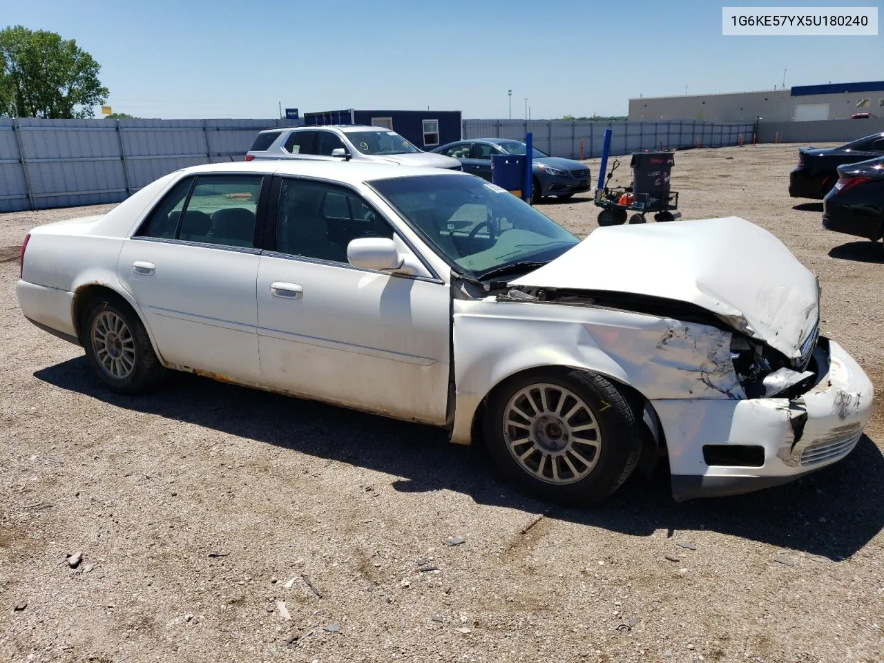 2005 Cadillac Deville Dhs VIN: 1G6KE57YX5U180240 Lot: 59860054