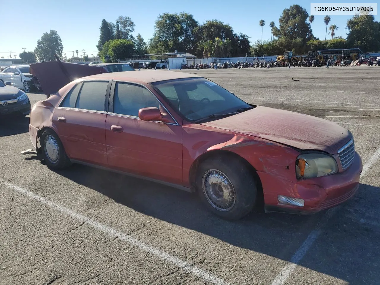 2005 Cadillac Deville VIN: 1G6KD54Y35U197095 Lot: 66918054