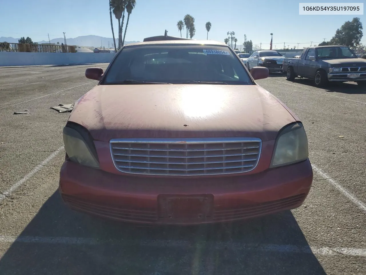 2005 Cadillac Deville VIN: 1G6KD54Y35U197095 Lot: 66918054