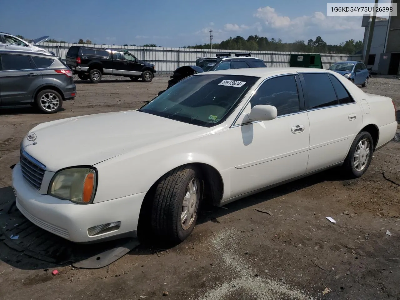 2005 Cadillac Deville VIN: 1G6KD54Y75U126398 Lot: 68918604