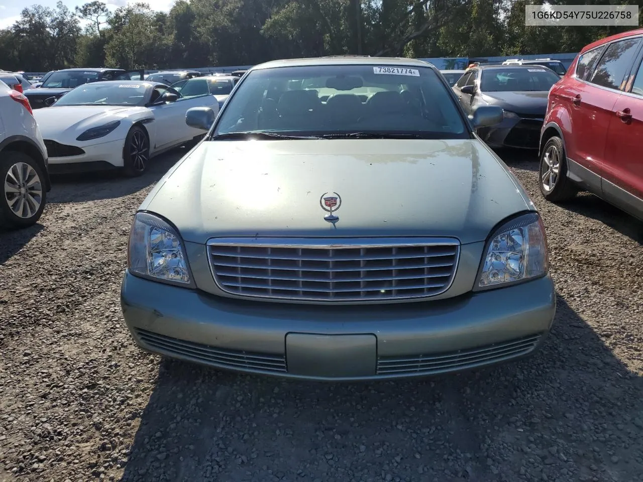 2005 Cadillac Deville VIN: 1G6KD54Y75U226758 Lot: 73821774