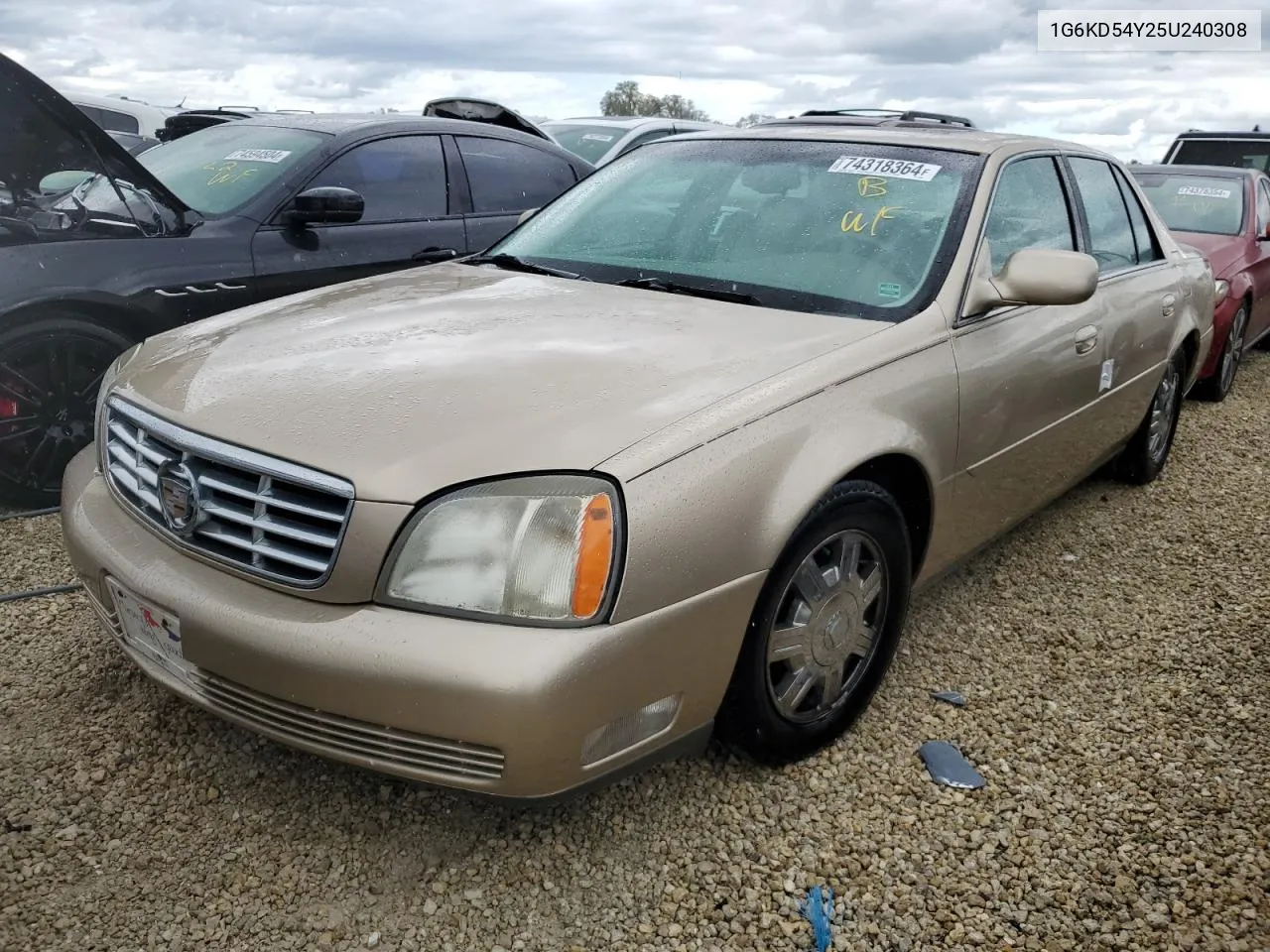 2005 Cadillac Deville VIN: 1G6KD54Y25U240308 Lot: 74318364