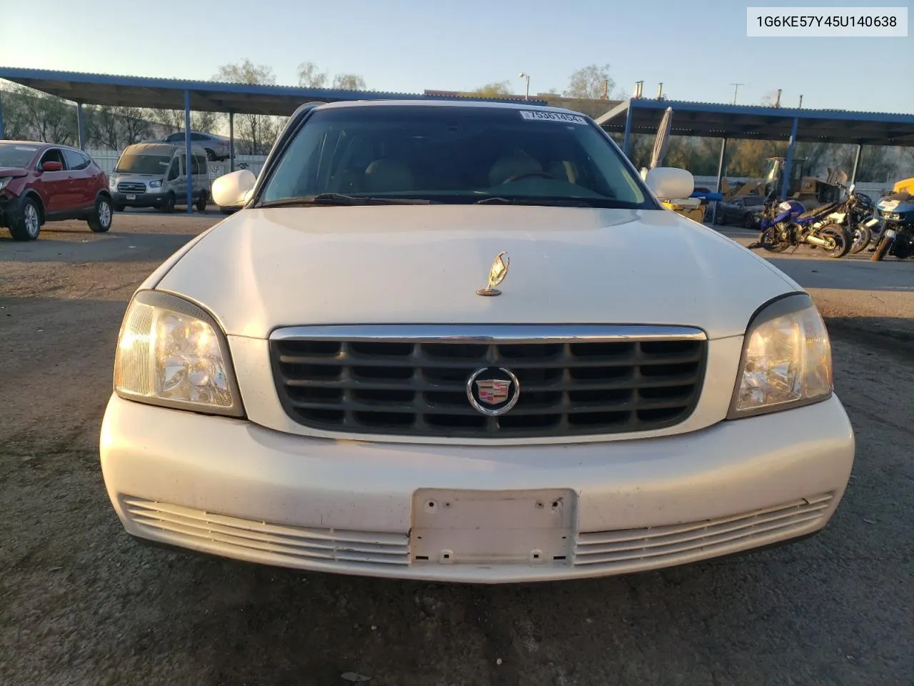 2005 Cadillac Deville Dhs VIN: 1G6KE57Y45U140638 Lot: 75361454