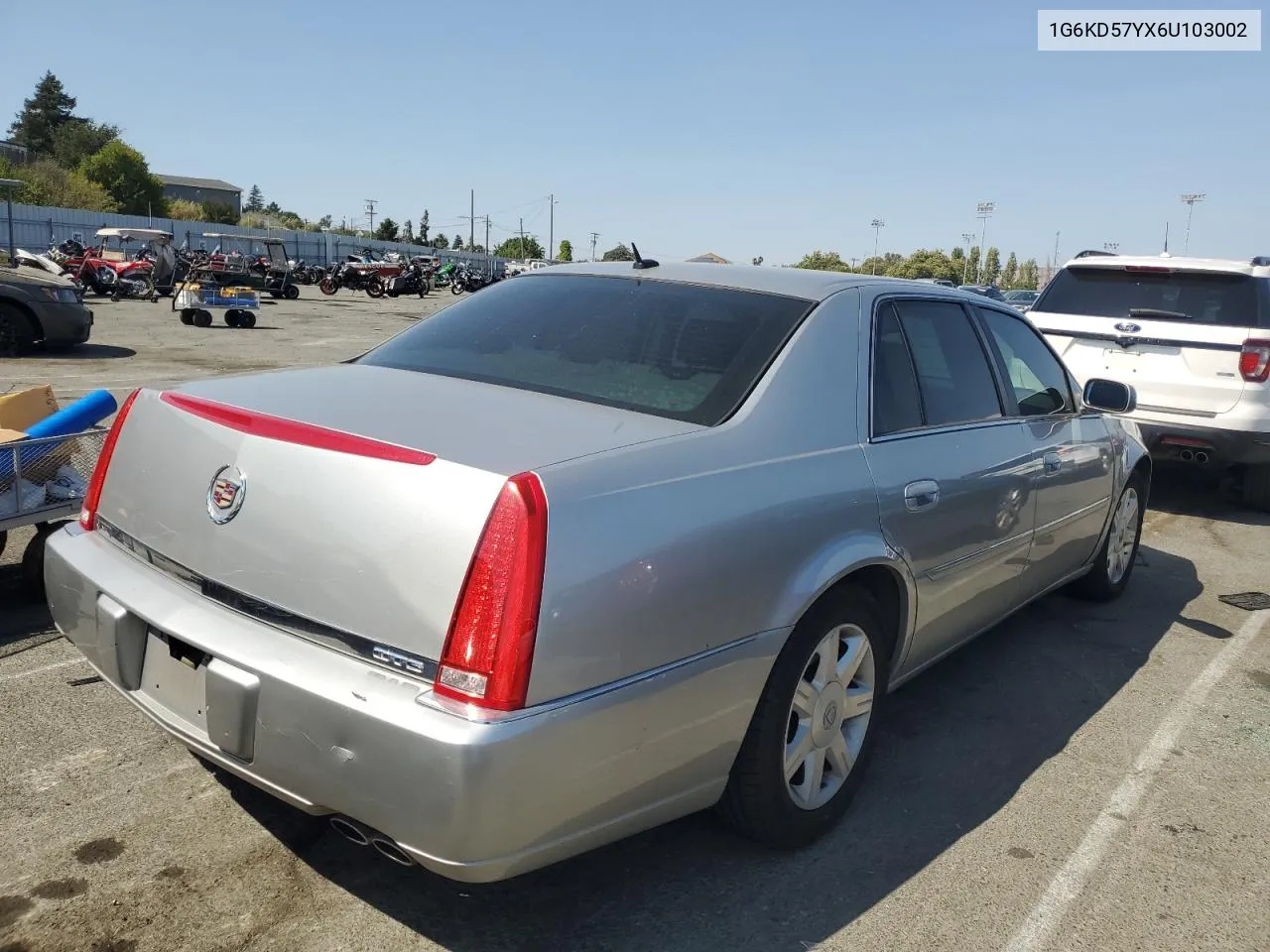 2006 Cadillac Dts VIN: 1G6KD57YX6U103002 Lot: 64530224