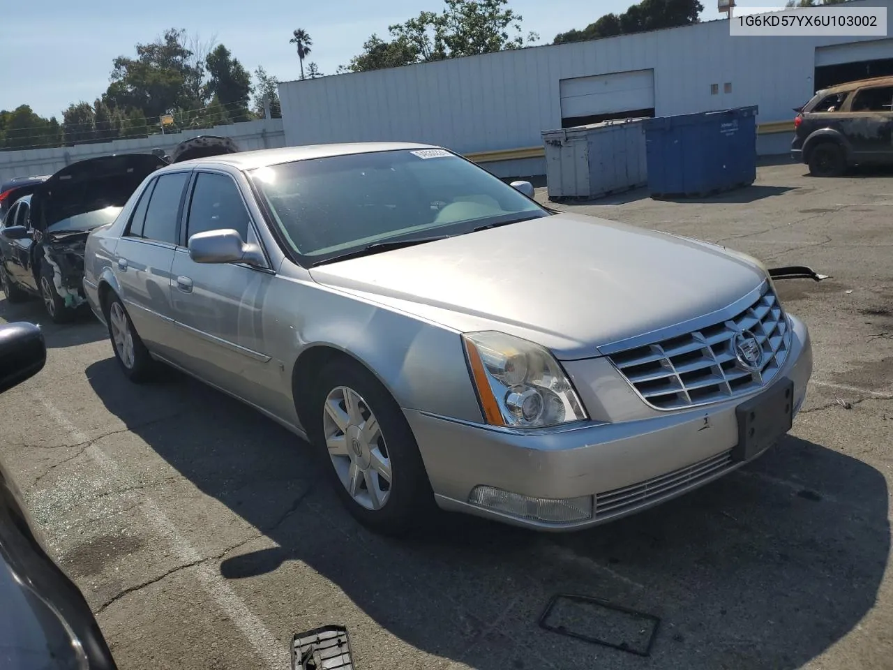 2006 Cadillac Dts VIN: 1G6KD57YX6U103002 Lot: 64530224