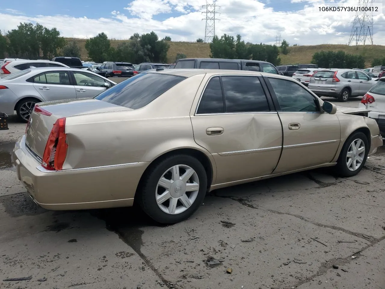 2006 Cadillac Dts VIN: 1G6KD57Y36U100412 Lot: 67921434