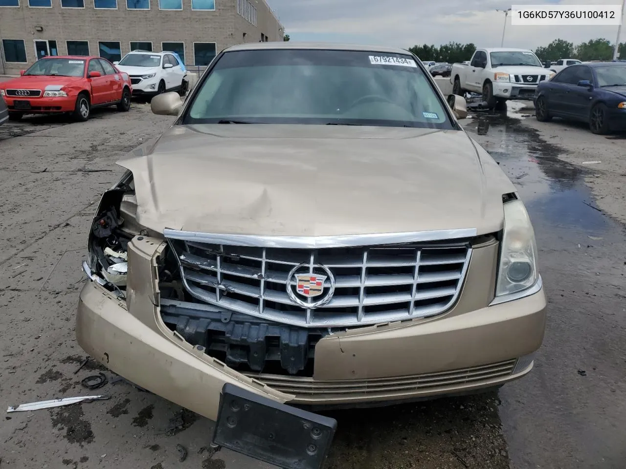 2006 Cadillac Dts VIN: 1G6KD57Y36U100412 Lot: 67921434