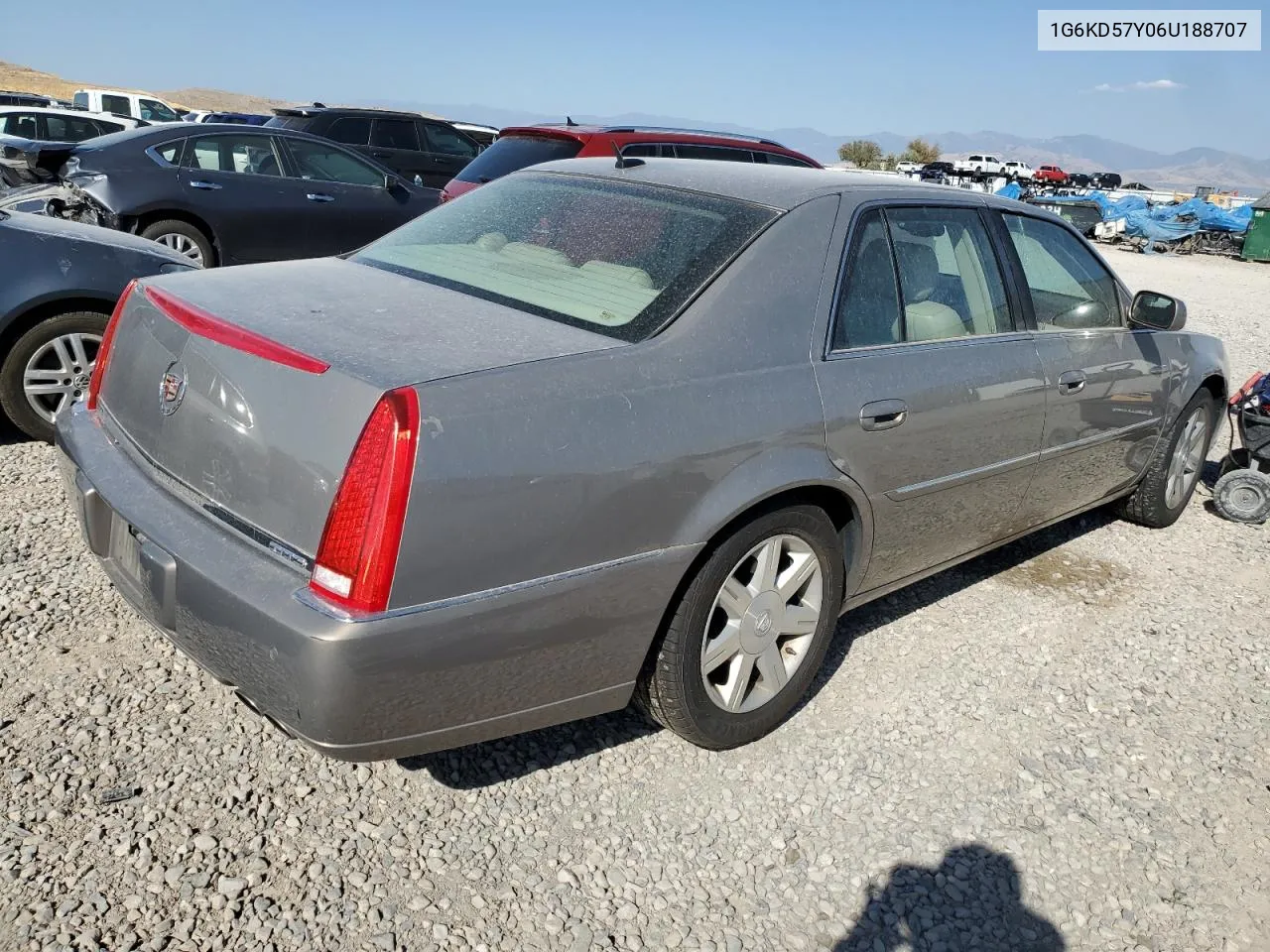 2006 Cadillac Dts VIN: 1G6KD57Y06U188707 Lot: 68119664