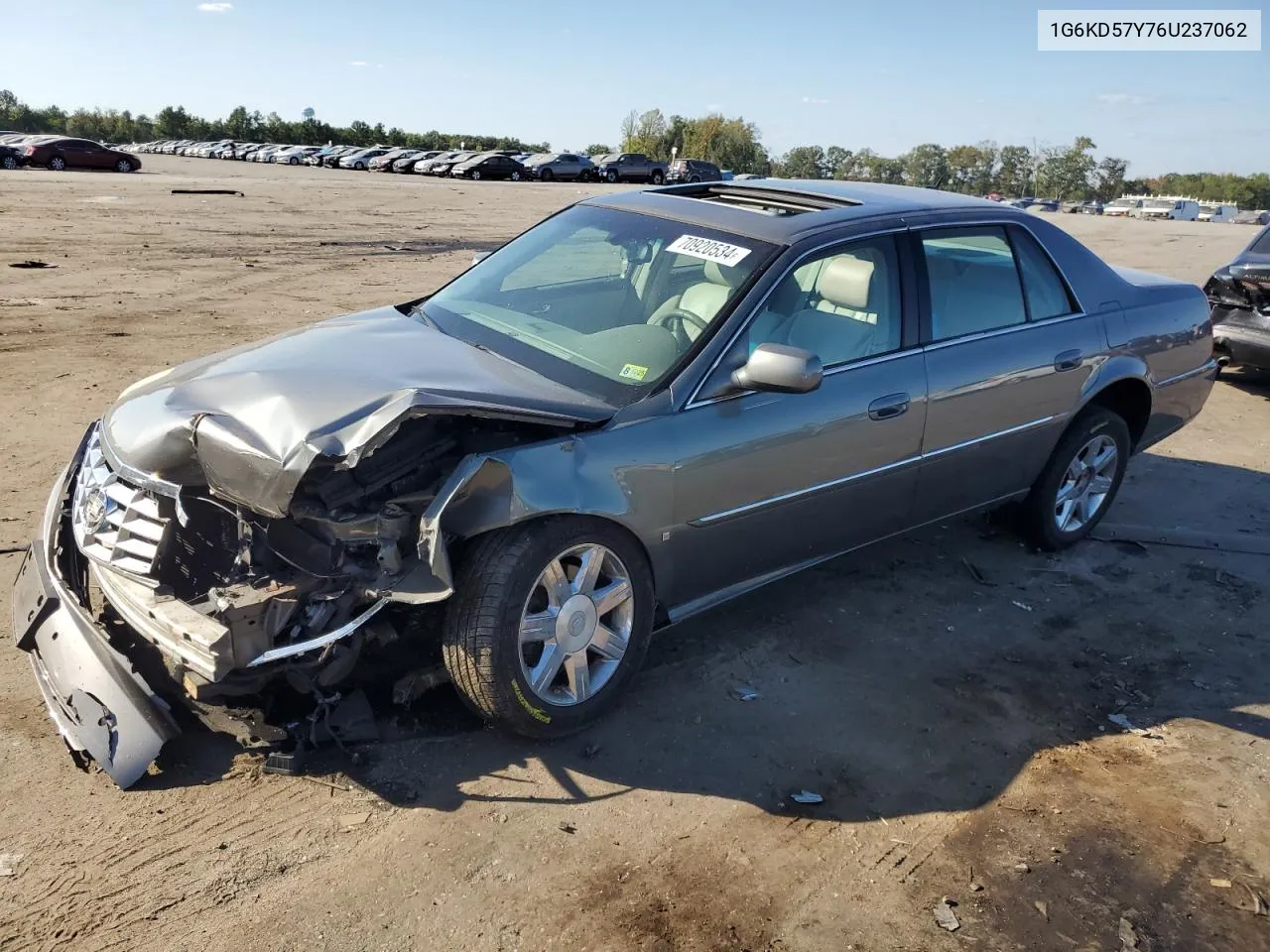 2006 Cadillac Dts VIN: 1G6KD57Y76U237062 Lot: 70920534