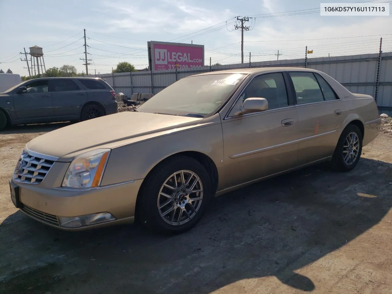 1G6KD57Y16U117113 2006 Cadillac Dts