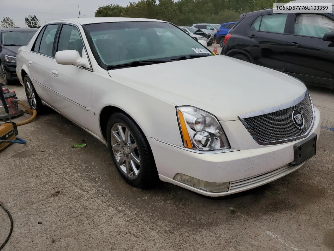 2006 Cadillac Dts VIN: 1G6KD57Y76U103359 Lot: 73527704