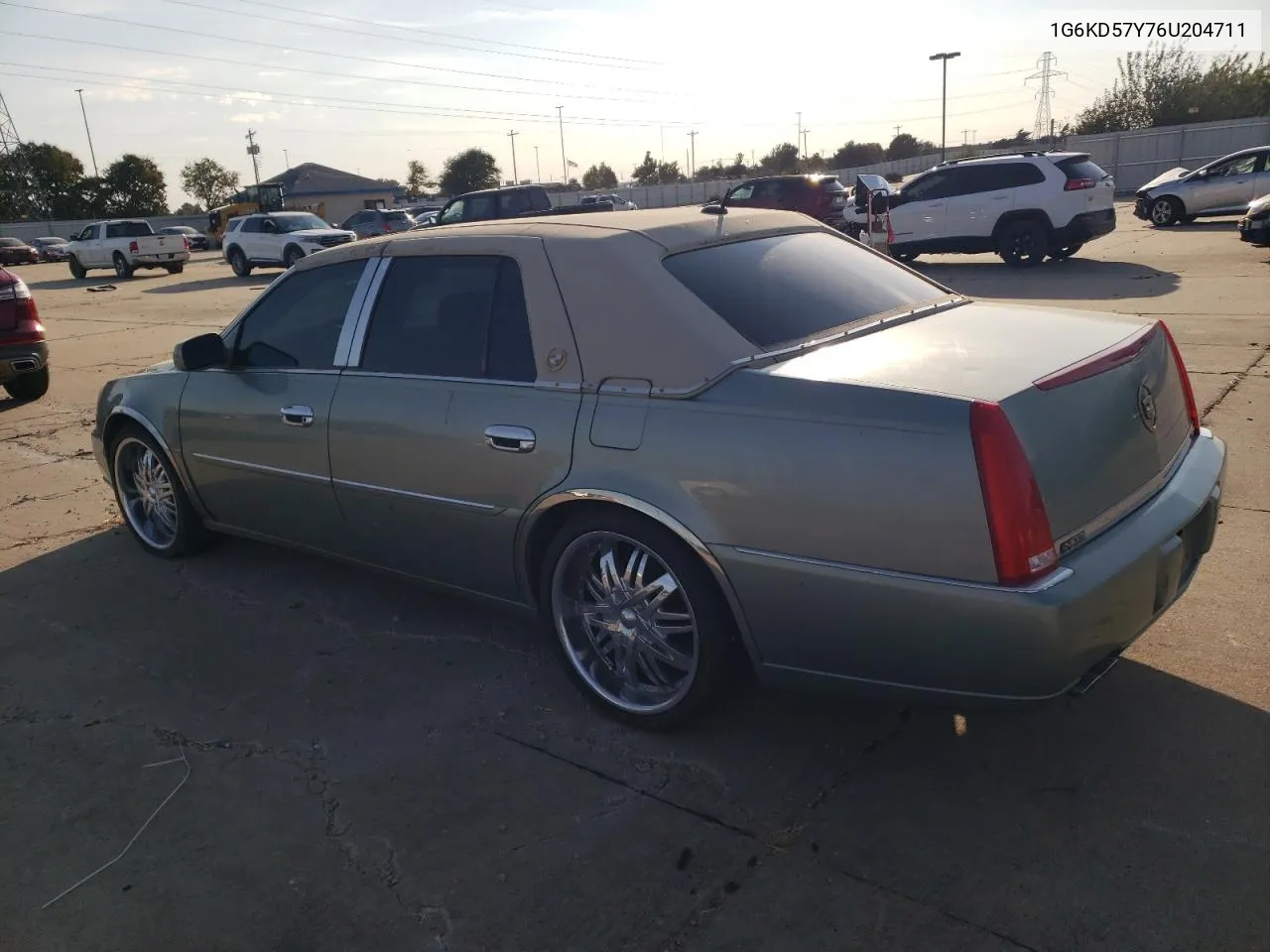 2006 Cadillac Dts VIN: 1G6KD57Y76U204711 Lot: 75934064