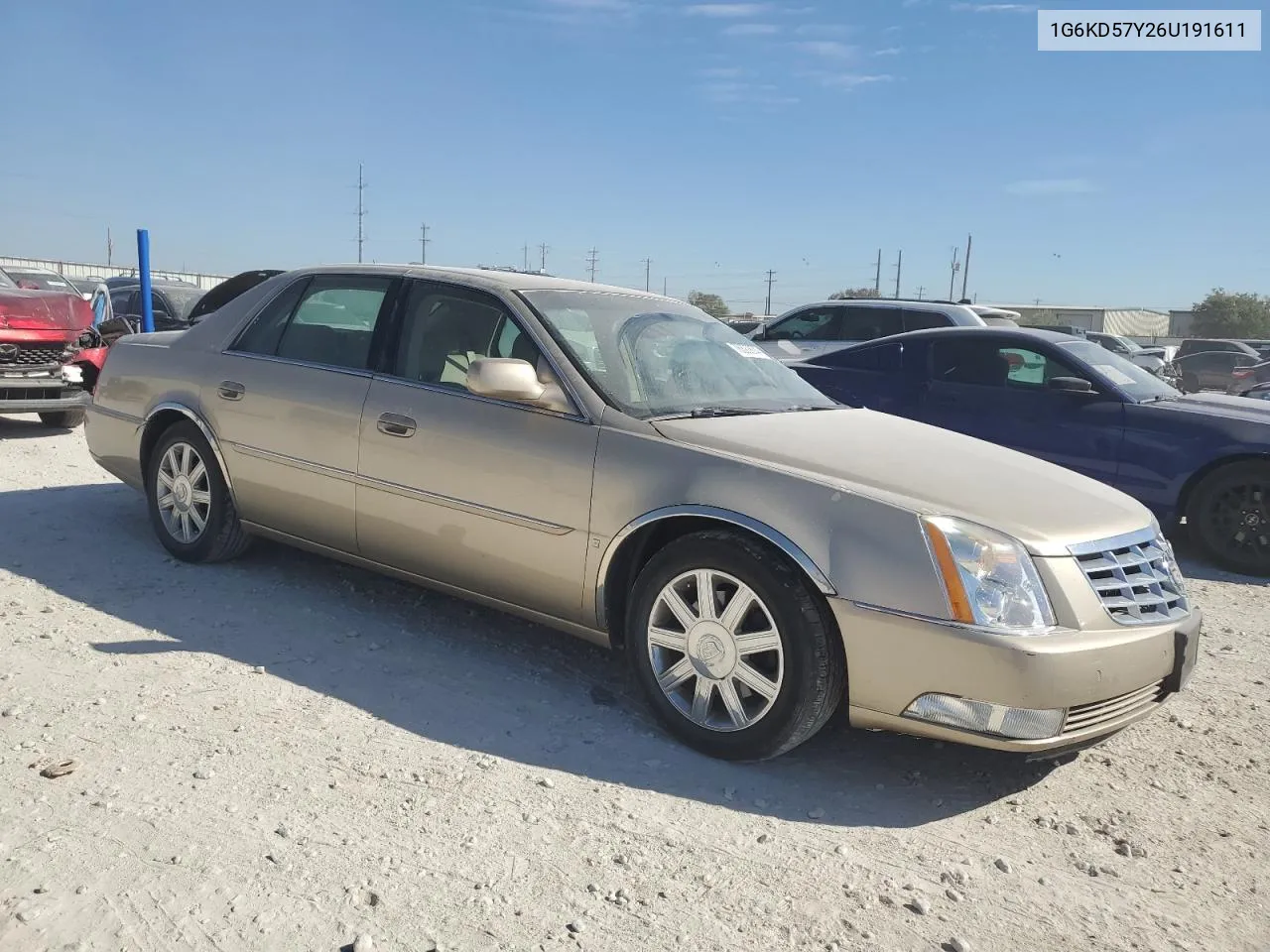 2006 Cadillac Dts VIN: 1G6KD57Y26U191611 Lot: 76890674