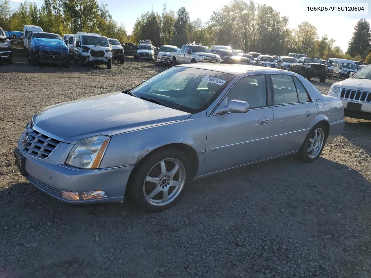 2006 Cadillac Dts VIN: 1G6KD57916U120604 Lot: 78064454