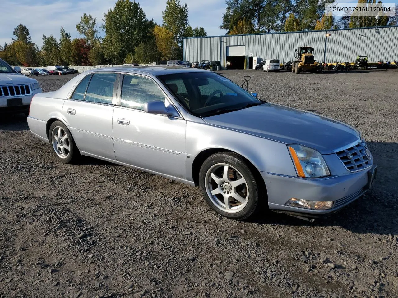 2006 Cadillac Dts VIN: 1G6KD57916U120604 Lot: 78064454