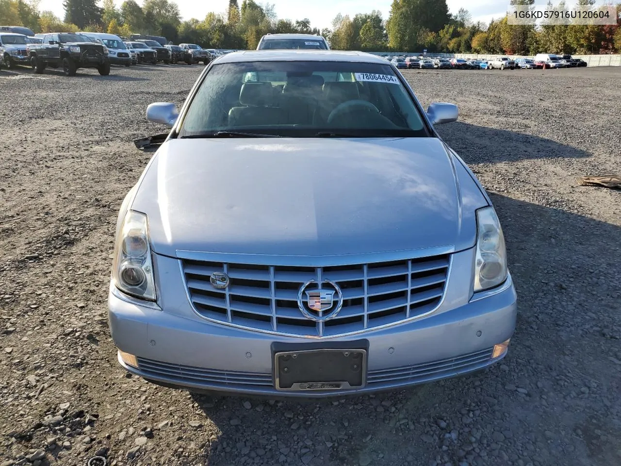 2006 Cadillac Dts VIN: 1G6KD57916U120604 Lot: 78064454