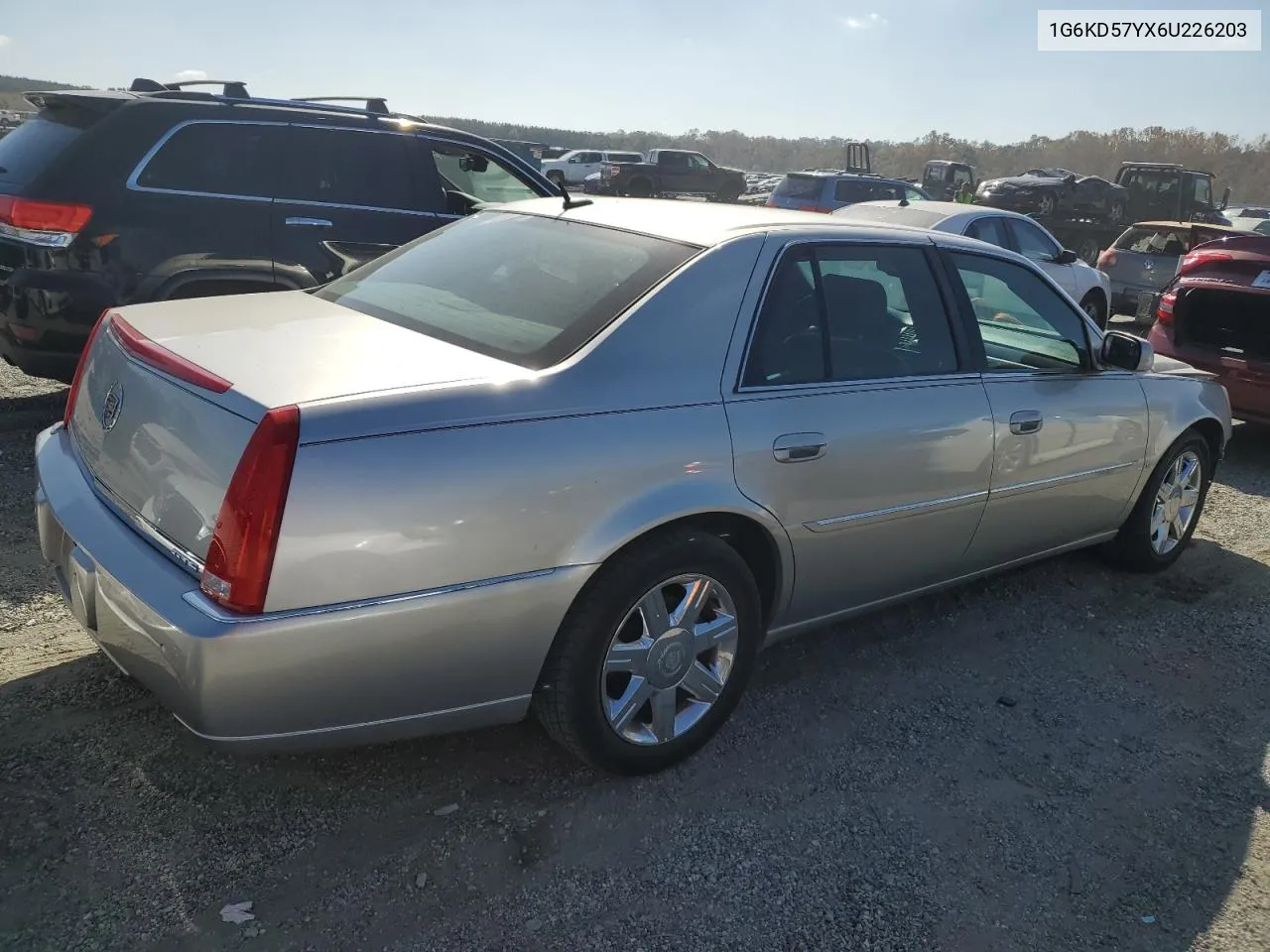 2006 Cadillac Dts VIN: 1G6KD57YX6U226203 Lot: 78202204