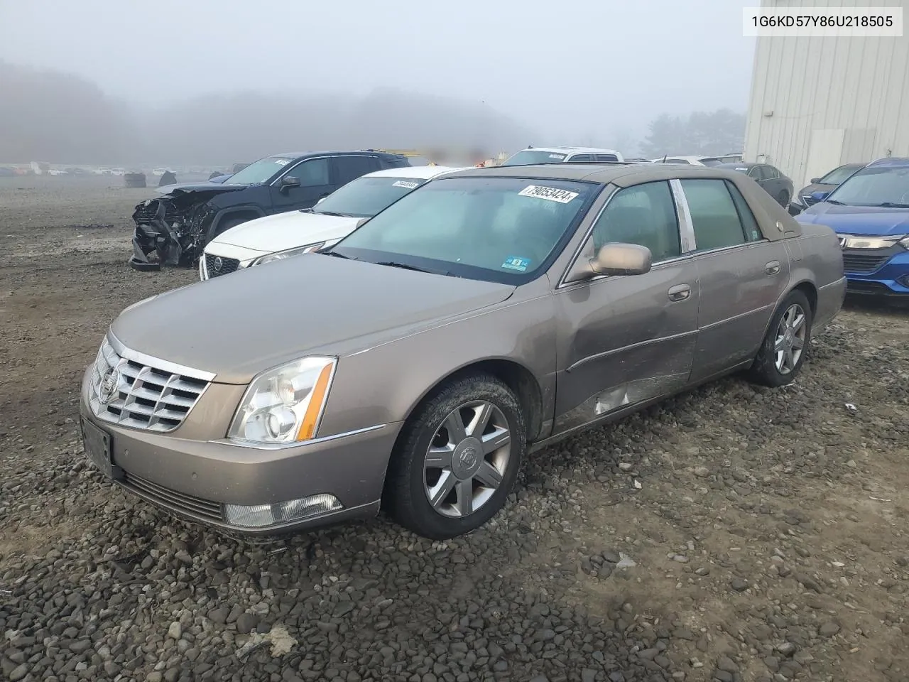 2006 Cadillac Dts VIN: 1G6KD57Y86U218505 Lot: 79053424