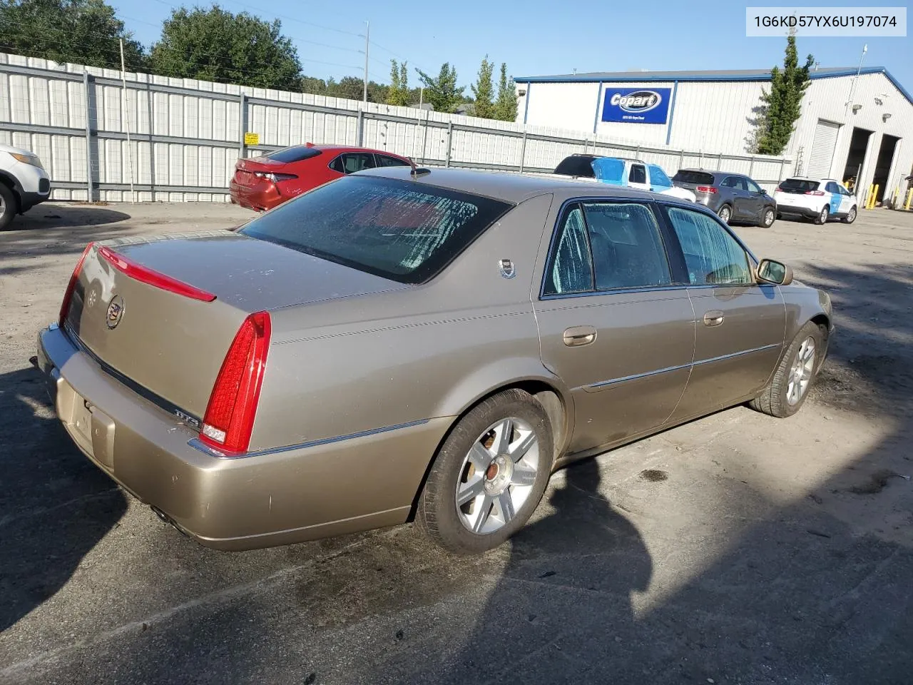 2006 Cadillac Dts VIN: 1G6KD57YX6U197074 Lot: 80505964