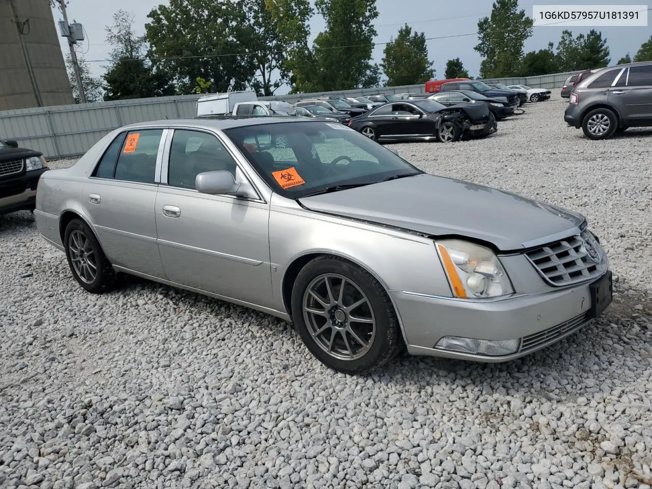 2007 Cadillac Dts VIN: 1G6KD57957U181391 Lot: 69774574