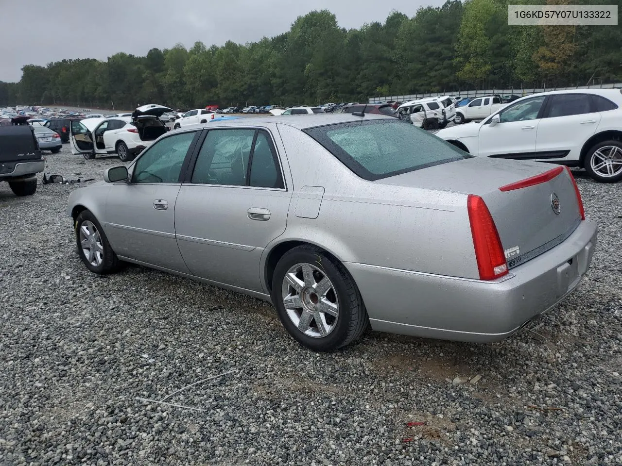 2007 Cadillac Dts VIN: 1G6KD57Y07U133322 Lot: 72014474