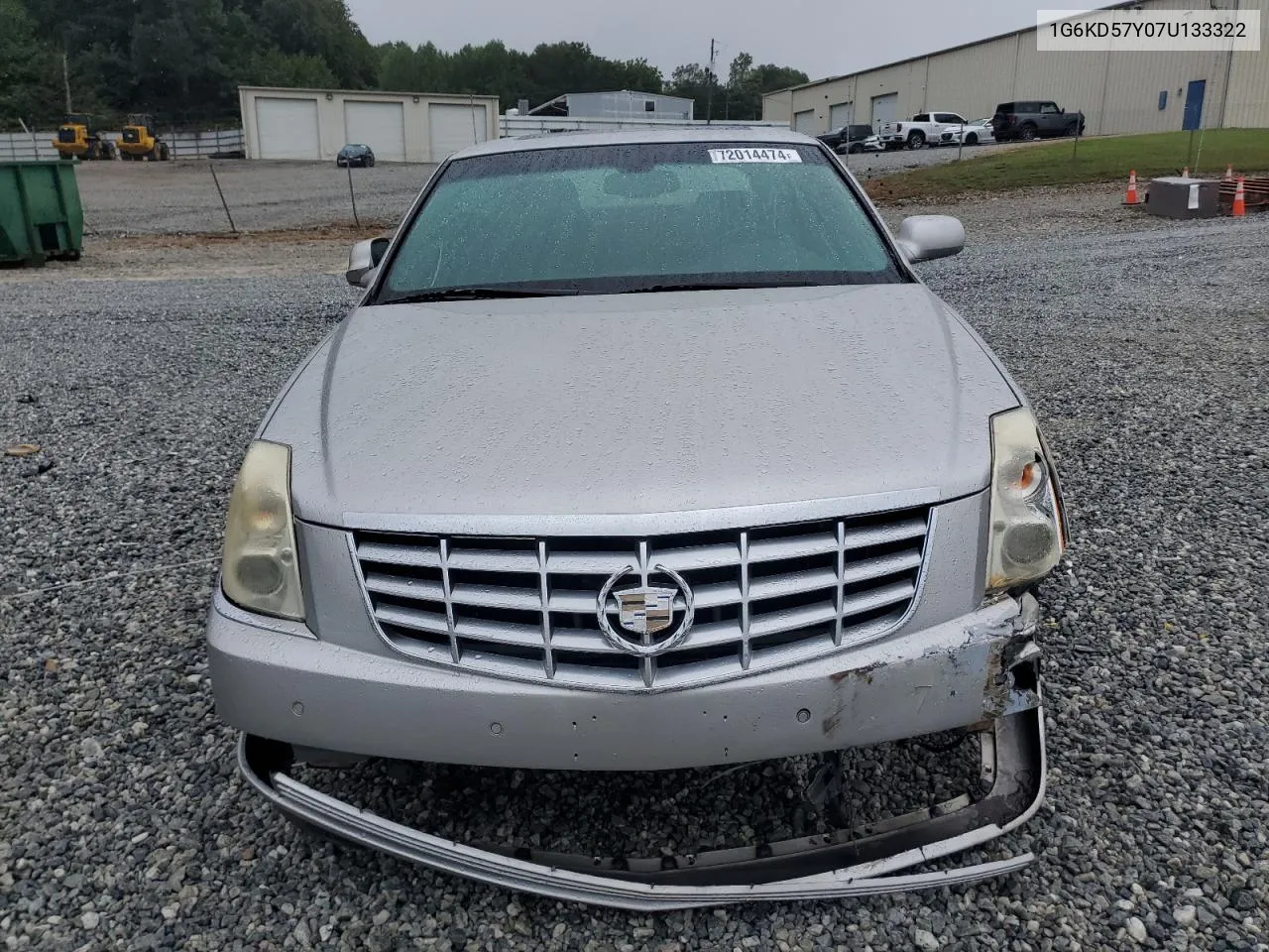 2007 Cadillac Dts VIN: 1G6KD57Y07U133322 Lot: 72014474