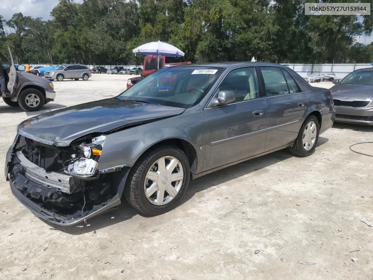 2007 Cadillac Dts VIN: 1G6KD57Y27U153944 Lot: 73661064